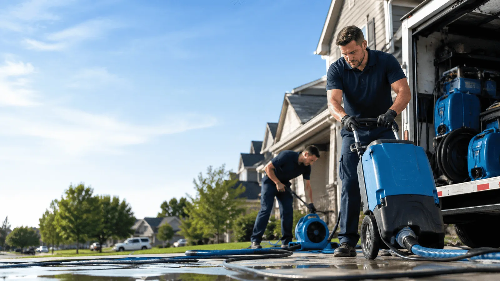 Dehumidification being performed in Ellwood City, PA